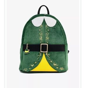 Loungefly Elf Buddy Outfit Mini Backpack.